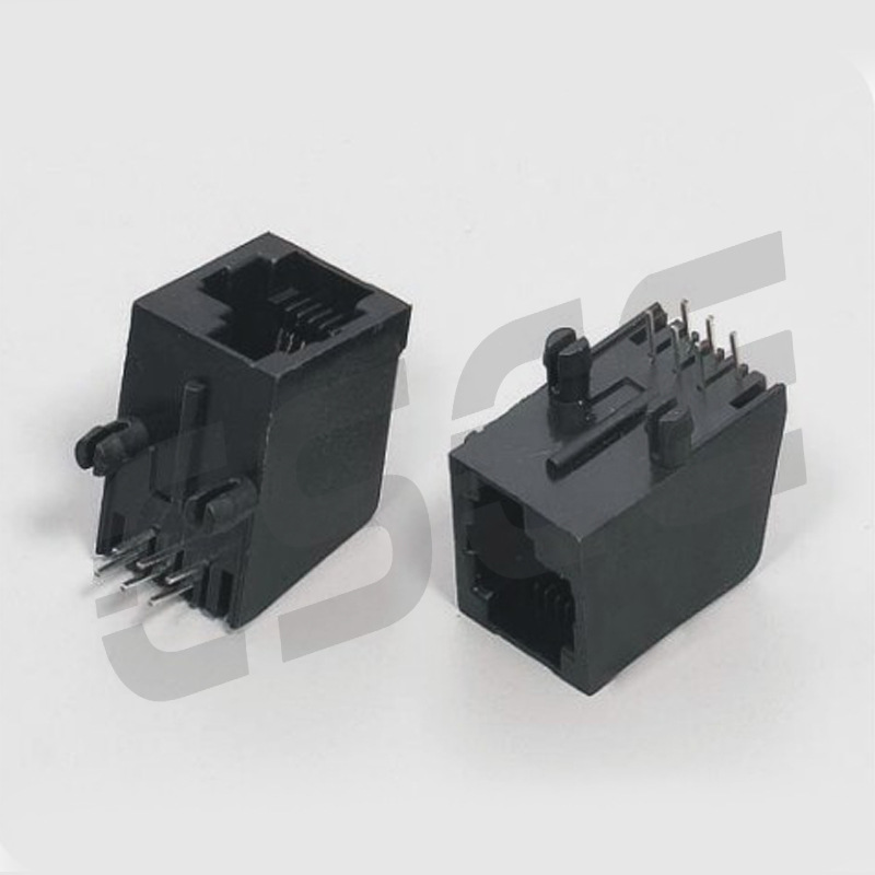 供应6P电脑电话插座 RJ45英式插座 PCB插座5721网络通讯模块插座