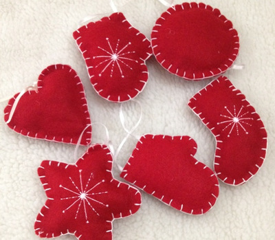 厂家定做批发 外贸无纺布毛毡圣诞挂件 手工创意挂件|ms