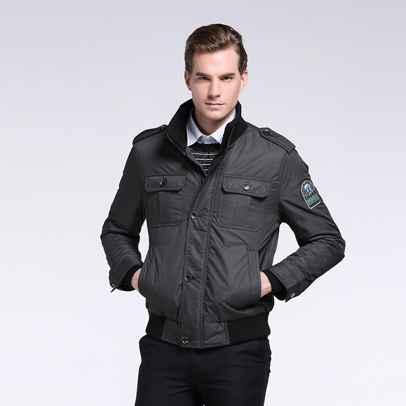 Short fitted down jacket