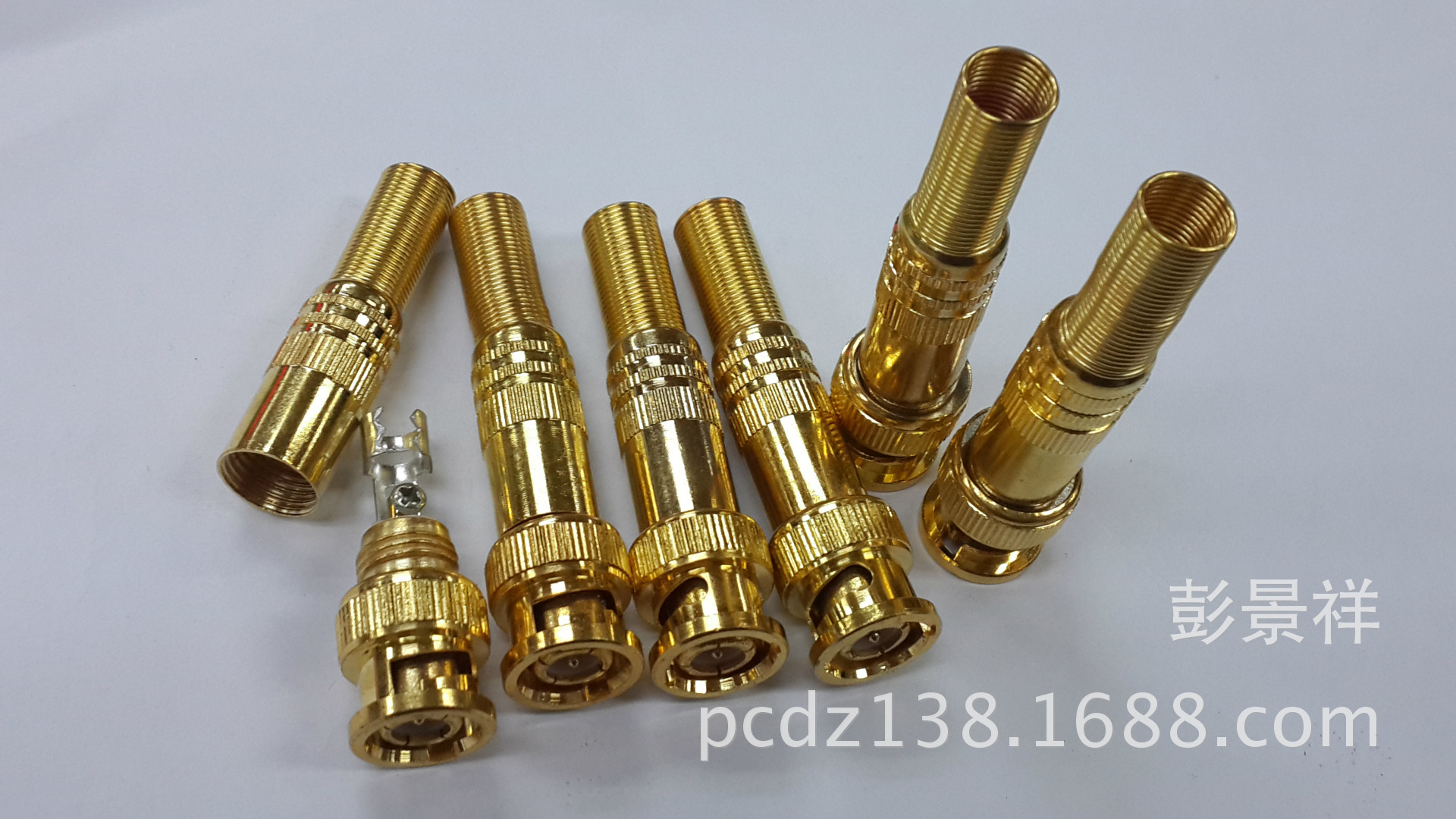 镀金免焊BNC75-5/免焊BNC插/视频专业插/BNC