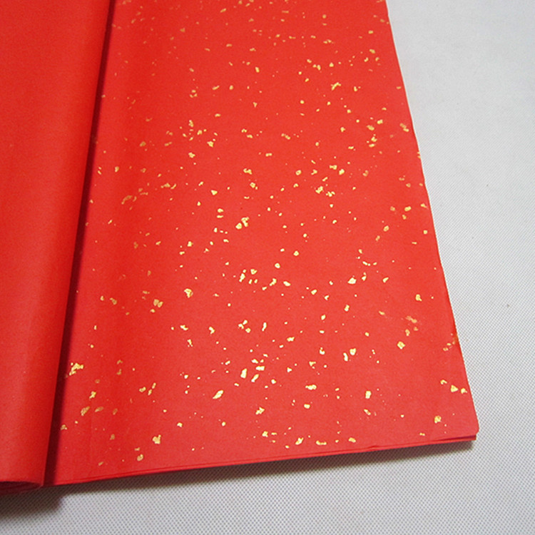 厂价货源万年红烫金宣纸 龙凤图案对联宣纸书法刻字剪纸文房四宝