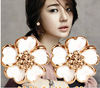 Classic cute earrings flower-shaped, flowered, Aliexpress