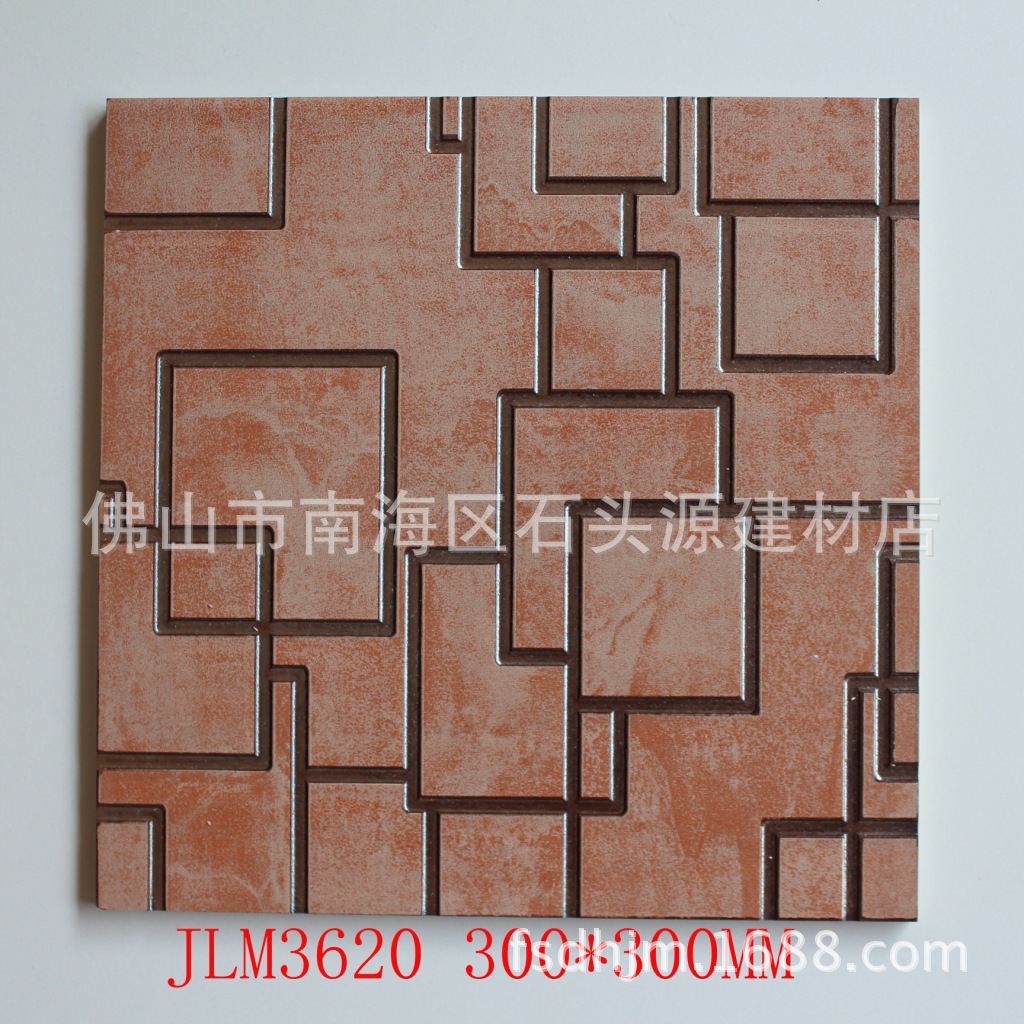 300*300嫣红喜庆色系背景墙面瓷砖，回型福运背景瓷砖，tiles