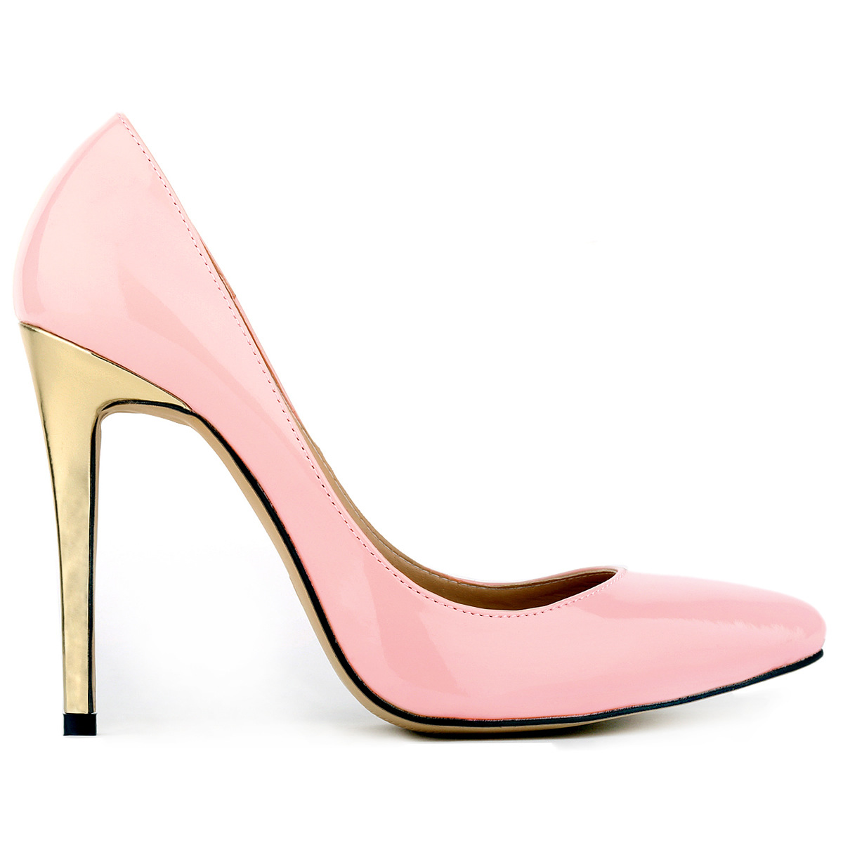 302-1 spring, summer, new style, fine gold, high heels, low, shallow, pointed, single ladies bridesmaids, wedding shoes.