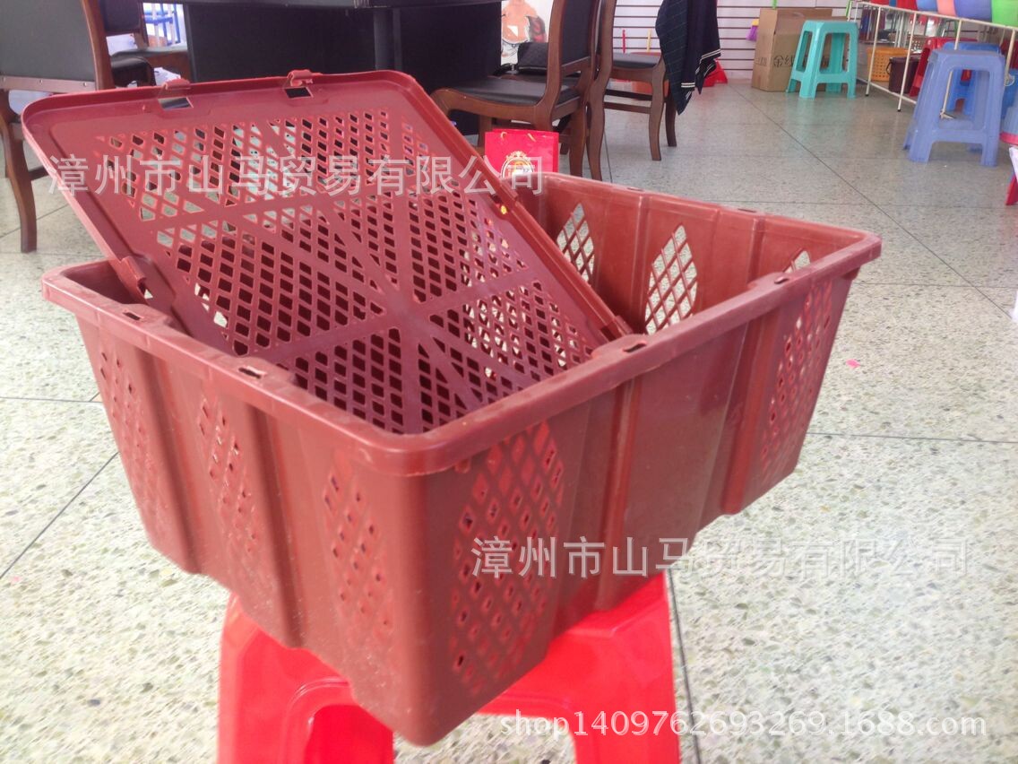 批发各种规格养殖筐塑料包装筐水果大闸蟹兔笼子 10#12kg