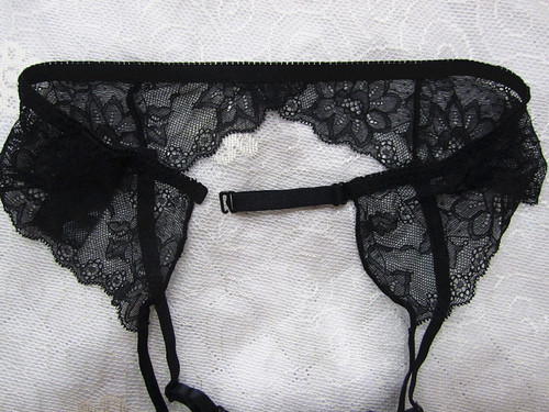 Garter belt Western and European style foreign trade original single-piece sexy garter belt with black lace, hook and eye adjustable suspension