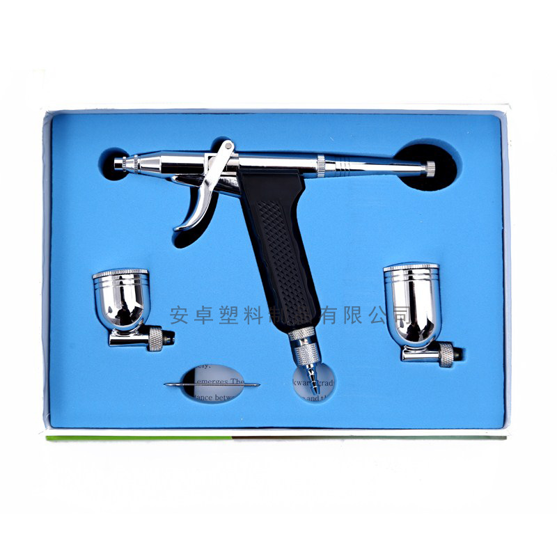 供应0.3mm口径侧壶168枪式喷笔化妆美甲模型喷笔 美术喷笔