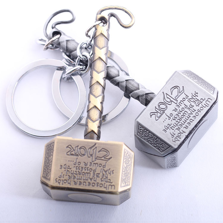Avengers pendant Thor's Hammer alloy pendant Thor hammer key chain cross-border wholesale