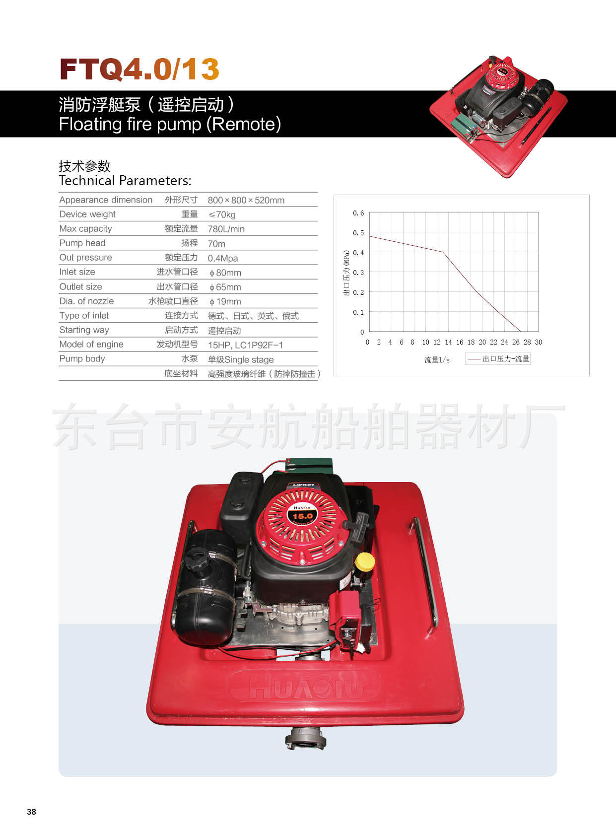 【厂家销售】 消防检测消防遥控 消防浮艇泵 小型浮艇泵