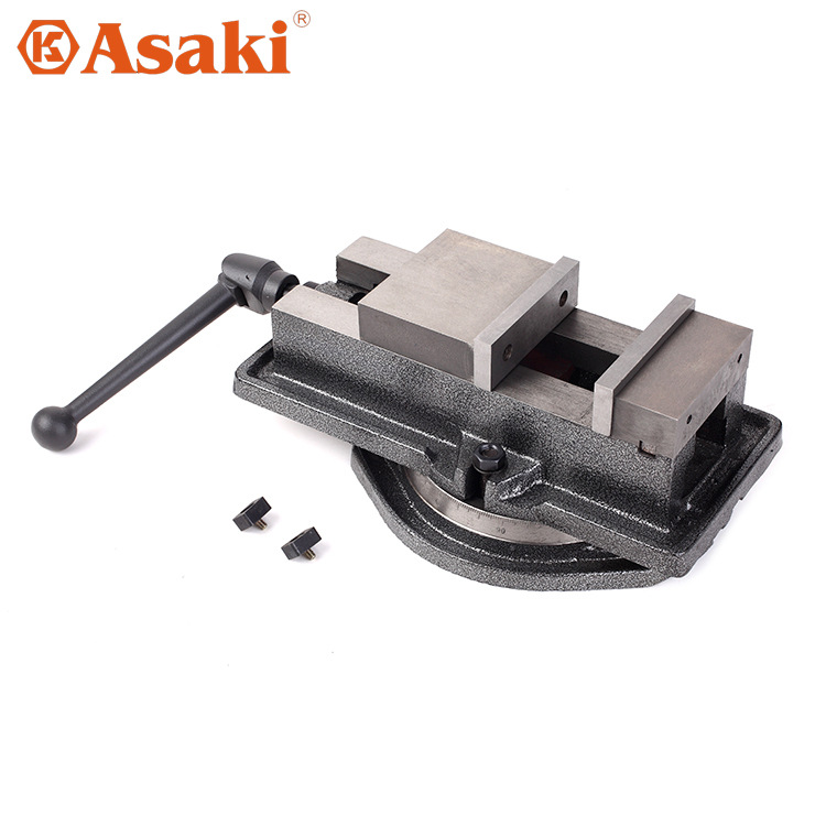 雅赛崎 精密旋转带刻度角固式平口钳 钻磨铣床平口钳 台虎钳 批士