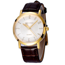 工廠銷售手表批發正倒走逆時針日本機芯男士商務鋼殼石英腕表