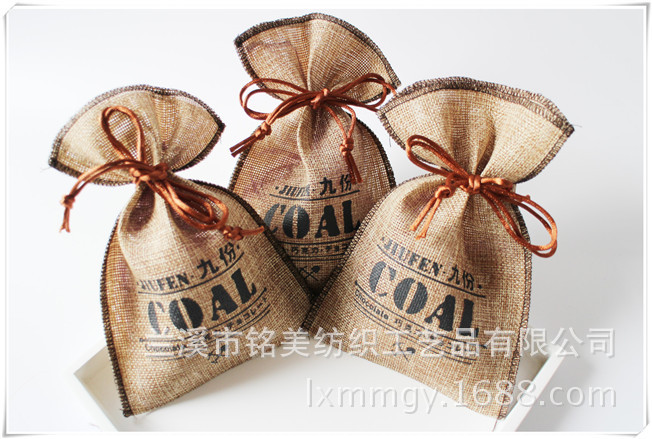 厂家直供 麻布袋 麻布束口袋 礼品袋 麻布袋定做 酒瓶袋 糖果袋