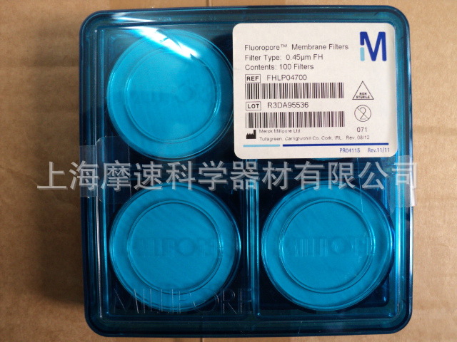 MILLIPORE 滤膜PTFE疏水0.5?m白色光面FHLP04700