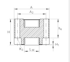 直线滚子轴承RUS19069，RUS19069KS-GR3/10-15调整楔形块