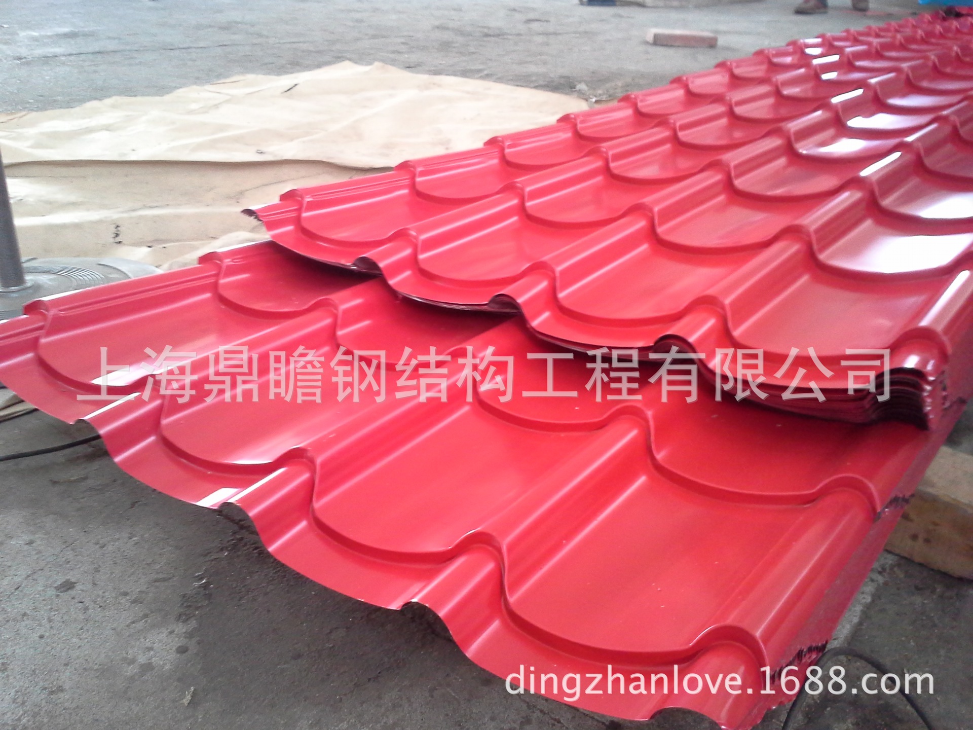 批发鼎瞻上海彩钢瓦彩钢0.3质直搭建直销99畅销优质