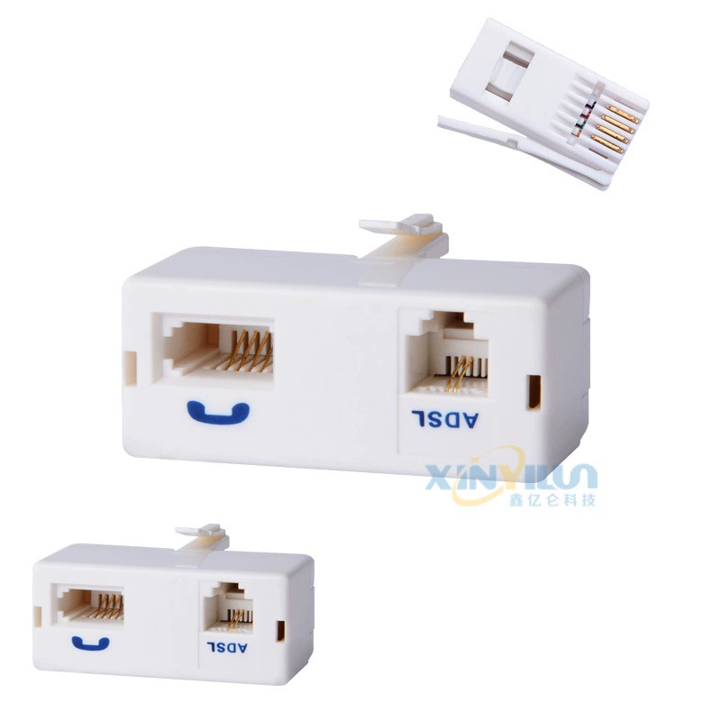 Фильтр голосового сепаратора ADSL Британский телефонный голосовой сепаратор Телефонный фильтр RJ11UK