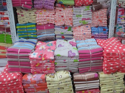 Diamond velvet sheet Quilt cover Market stall
