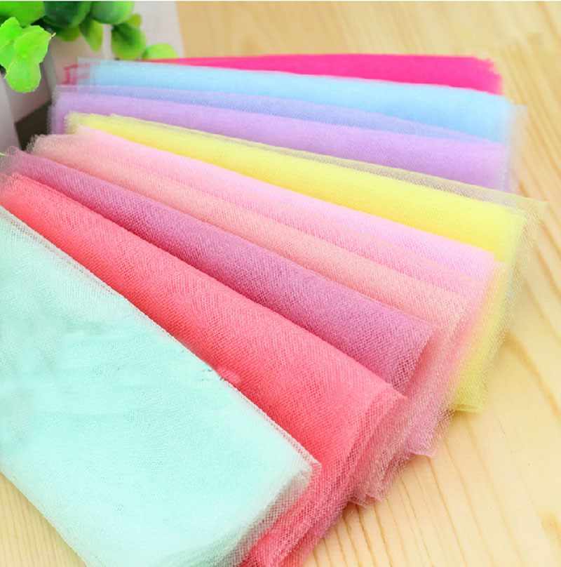 现货中硬全涤纶白色网纱面料 闪光菱形四角美国网布 颜色齐全