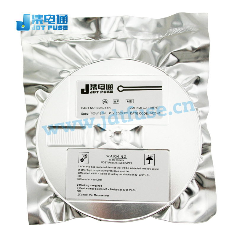 ebay货源SMAJ8.5A瞬态抑制二极管TVS厂家直销瞬态电压抑制二极管