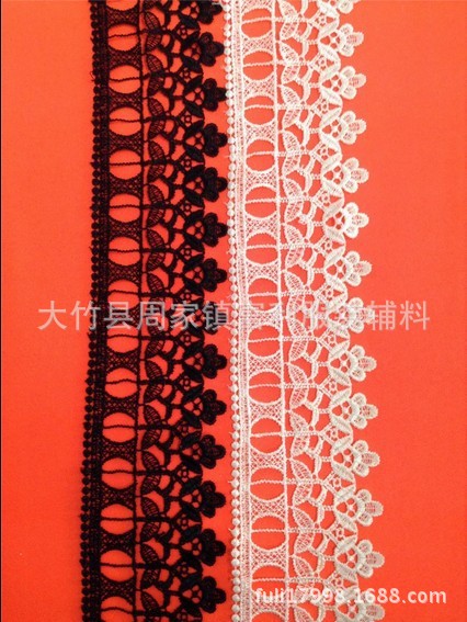 花边 刺绣 电脑绣花 服装辅料 现货供应各类水溶花边 自设工厂