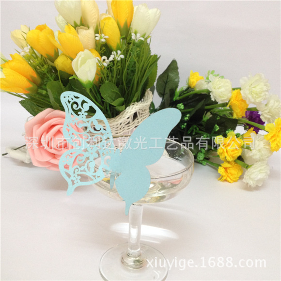 酒杯裝飾紙插卡