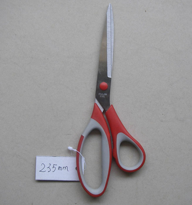 不锈钢剪刀，民用剪，学生剪，办公剪，橡塑柄剪HS-100235
