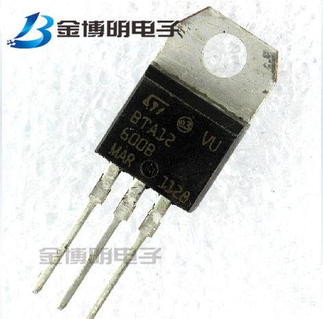 厂家直销 BTA12-600B 12A600V TO-220 晶闸管 双向可控硅大芯片