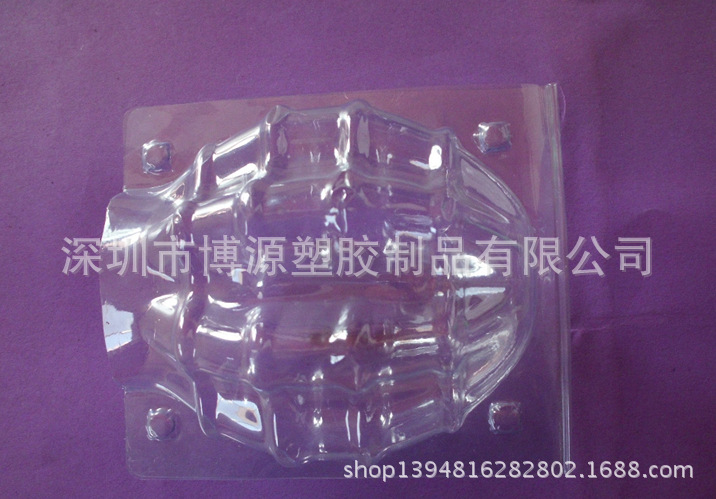 供应莲花能灯pvc吸塑泡壳，用于彩盒包装内衬，自扣点无须高频