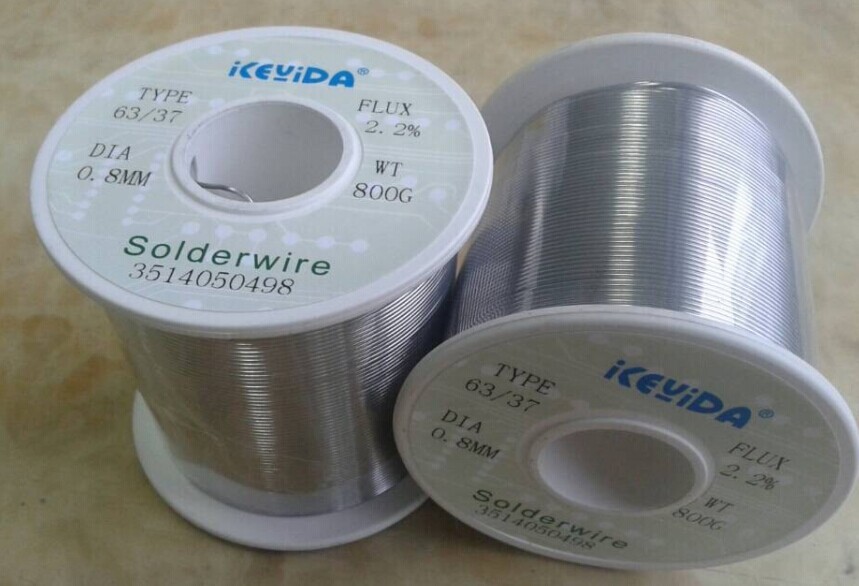 焊锡丝，有铅锡线，SN55/PB45，0.6MM/0.8MM/1.0MM，焊点光亮药芯