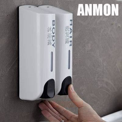 Anmon двуглавый дозатор мыла дезинфицирующее средство для рук ручная мыльница для ванной комнаты настенная бутылка для мыла для отеля