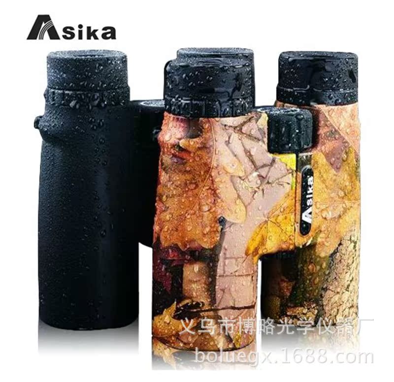 鲨鱼枫叶迷彩 10x42双筒 充氮 高倍高清 微光夜视望远镜