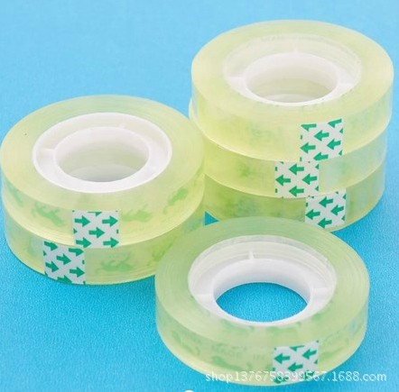 透明文具胶带宽1.2宽小胶带/胶布/封口胶 玻璃胶手工胶