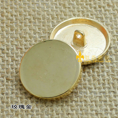 恒星纽扣合金属有脚钮扣子大衣西装扣平面光面手缝扣圆形服装辅料