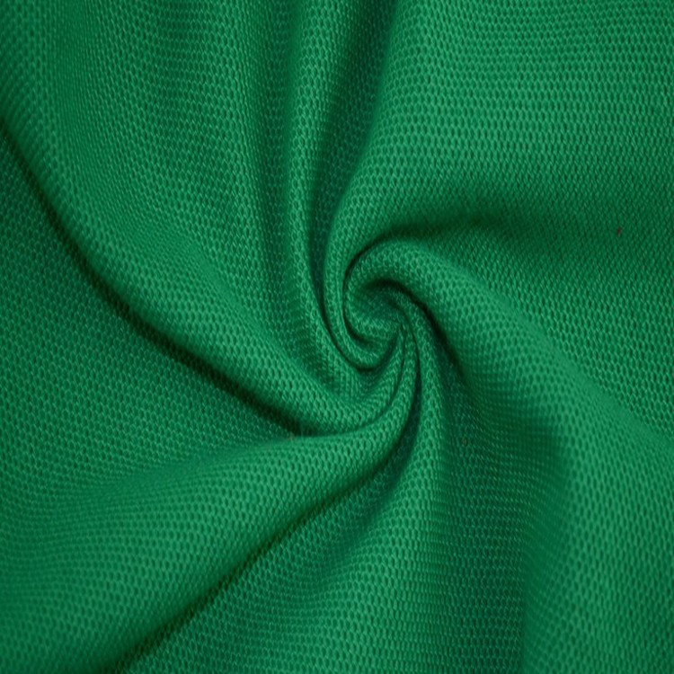 现货 150g全涤珠地网眼布 珠地布针织布料 T恤polo衫面料 批发