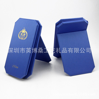 hotel Cashier clip Imitation leather order folder, PU Cashier clip Leather recipes