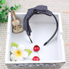 Hair accessory, double-layer cloth with bow, non-slip headband, Korean style, wholesale