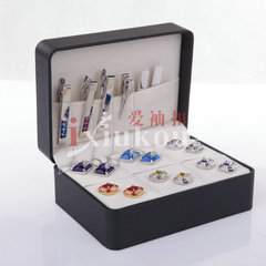 英博ixiukou袖扣盒袖釘盒首飾珠寶盒男士法式cufflinks/b06