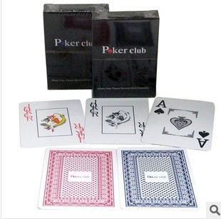 POKER CLUB Texas Hold'em Playing Cards Plastic Large Characters Wide Cards Playing Cards Wholesale Large Corner Poker