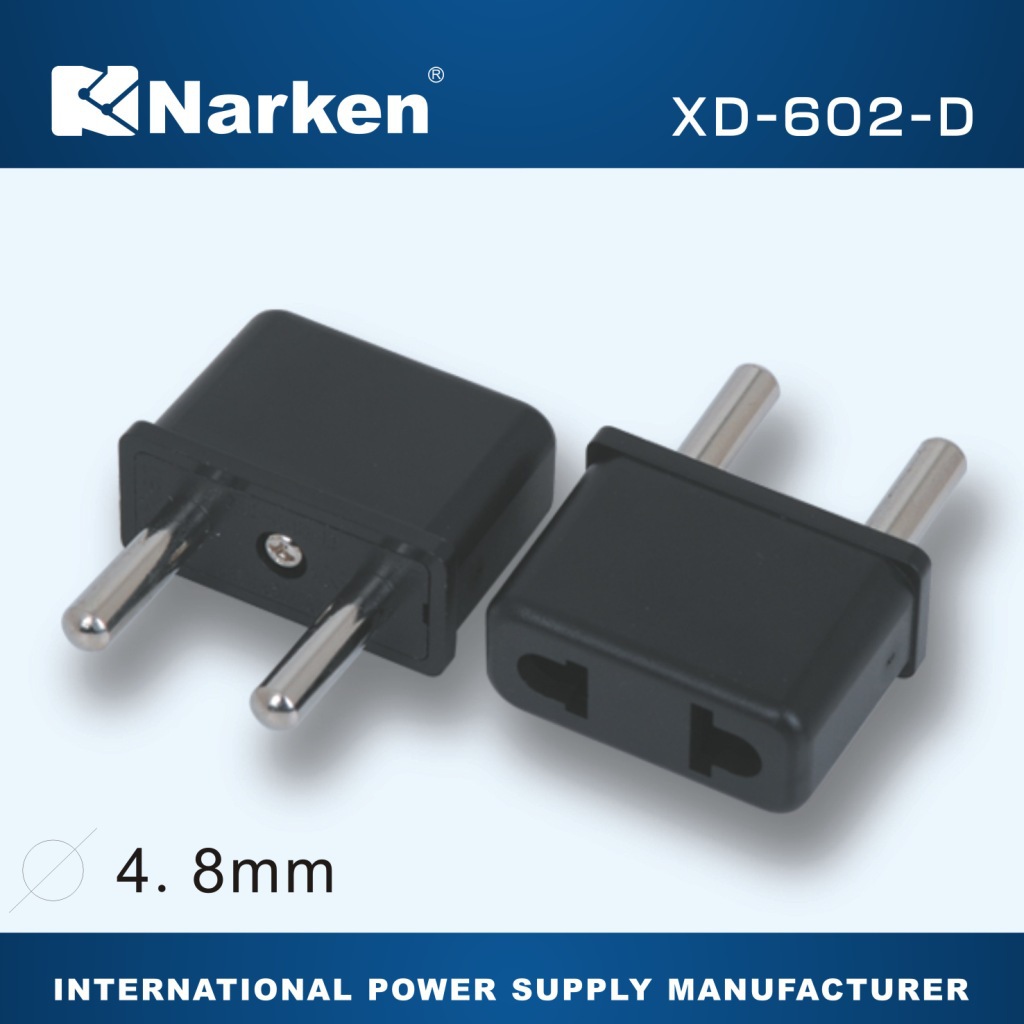 二脚二芯转换插座  插座为出国旅行使用（禁止国内使用）