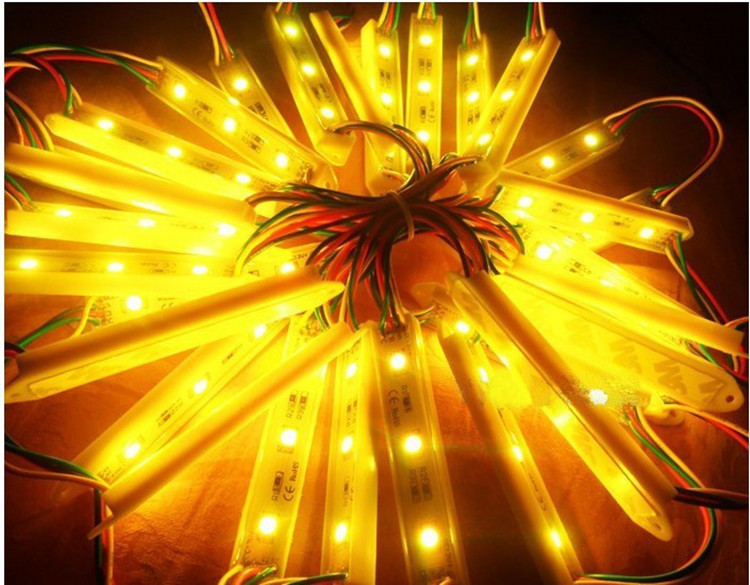 批发供应 LED灯防水LED模组 5050暖白光发光字模组广告灯箱光源|ru