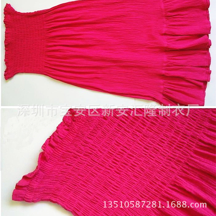 服装生产设计 女装修身连衣裙精品外贸服装工厂加工 司马克打揽