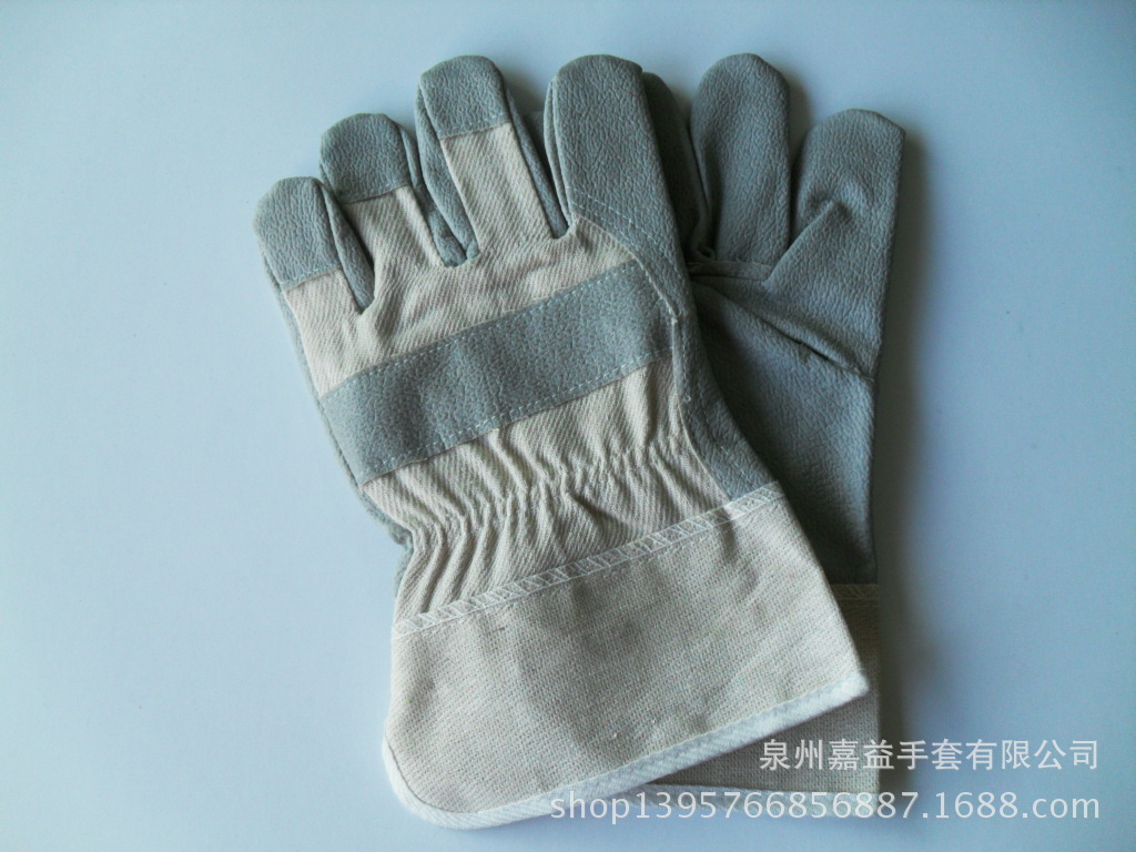 PVC灰刮仿皮手套