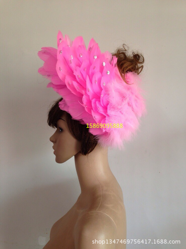 舞臺表演羽毛裝飾