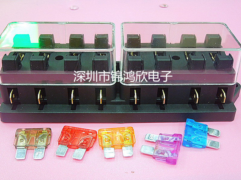 供应保险丝座 保险盒 保险座 多路保险盒 4路 6路 8路 10路 12路