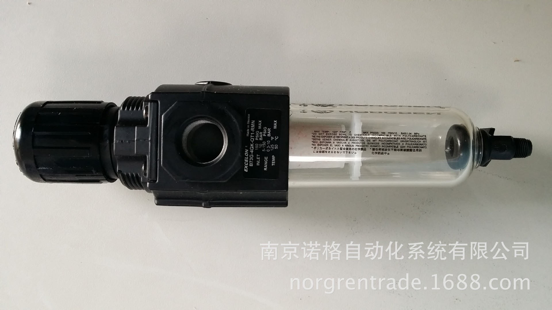 NORGREN 诺冠过滤减压阀B73G-4GK-QT1-RMN 特价销售