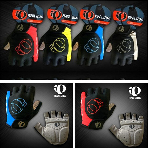 One-word half-finger gloves Bicycle half-finger gloves Cycling silicone microfiber breathable shock-absorbing short-finger gloves 48g