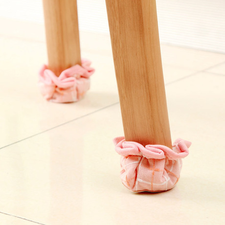 Venta al por mayor Yachao tela engrosada muebles mesa de comedor silla pie cubierta Mesa silla taburete mesa y silla pie pad 4 Pack