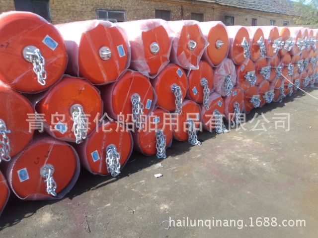 大型充气式护舷 橡胶靠球 实心聚氨酯护舷 泡沫填防撞设施青岛否