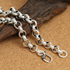 Classic retro necklace suitable for men and women from pearl, wholesale, silver 925 sample, 8mm