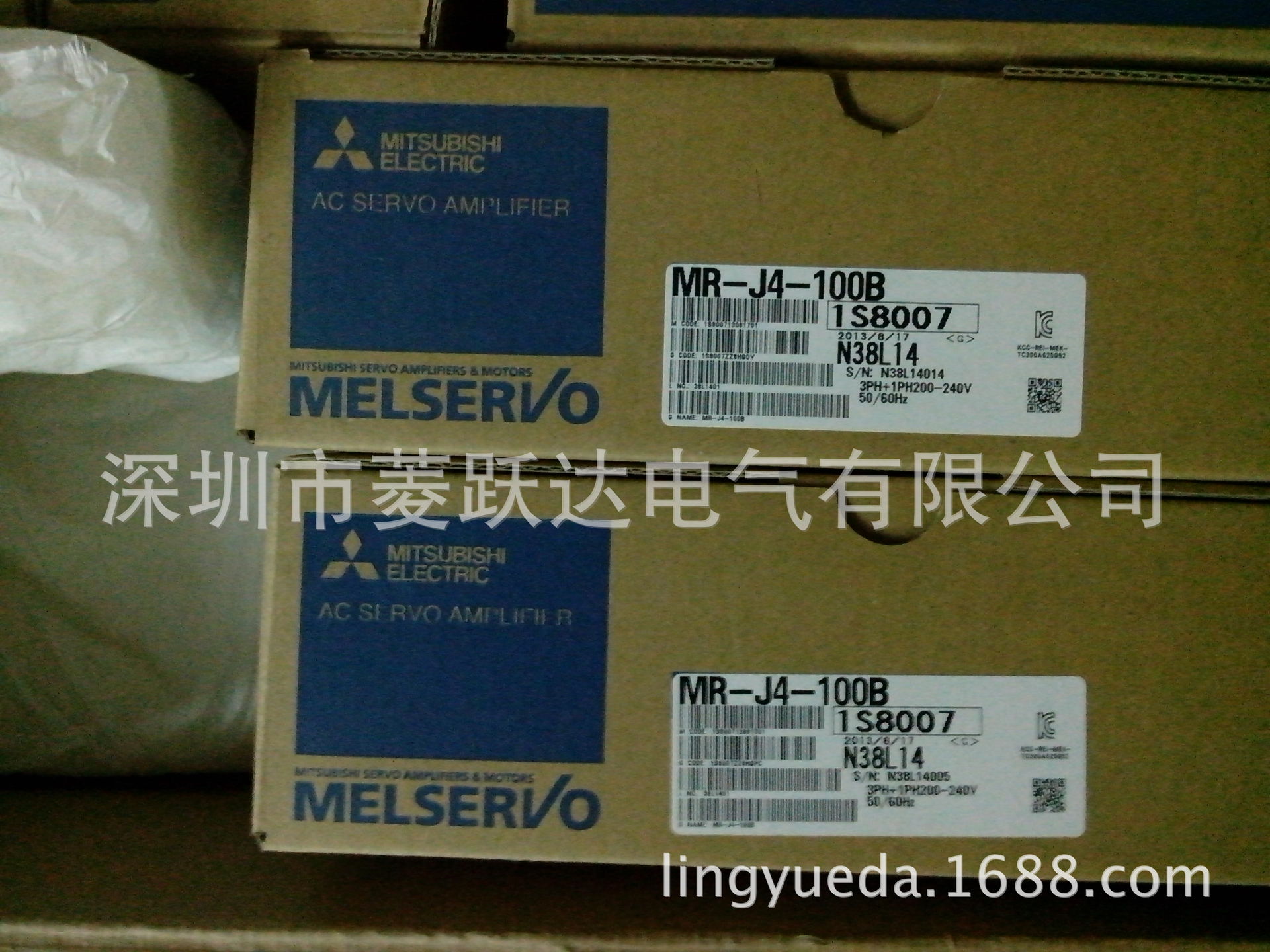 全新三菱伺服电机MR-J4-100A MR-J4-100B 升级替代J3/J2S系列